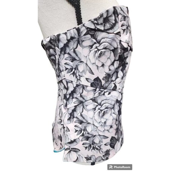 Strapless Floral Top Size 12 White House Black Label - Picture 2 of 9